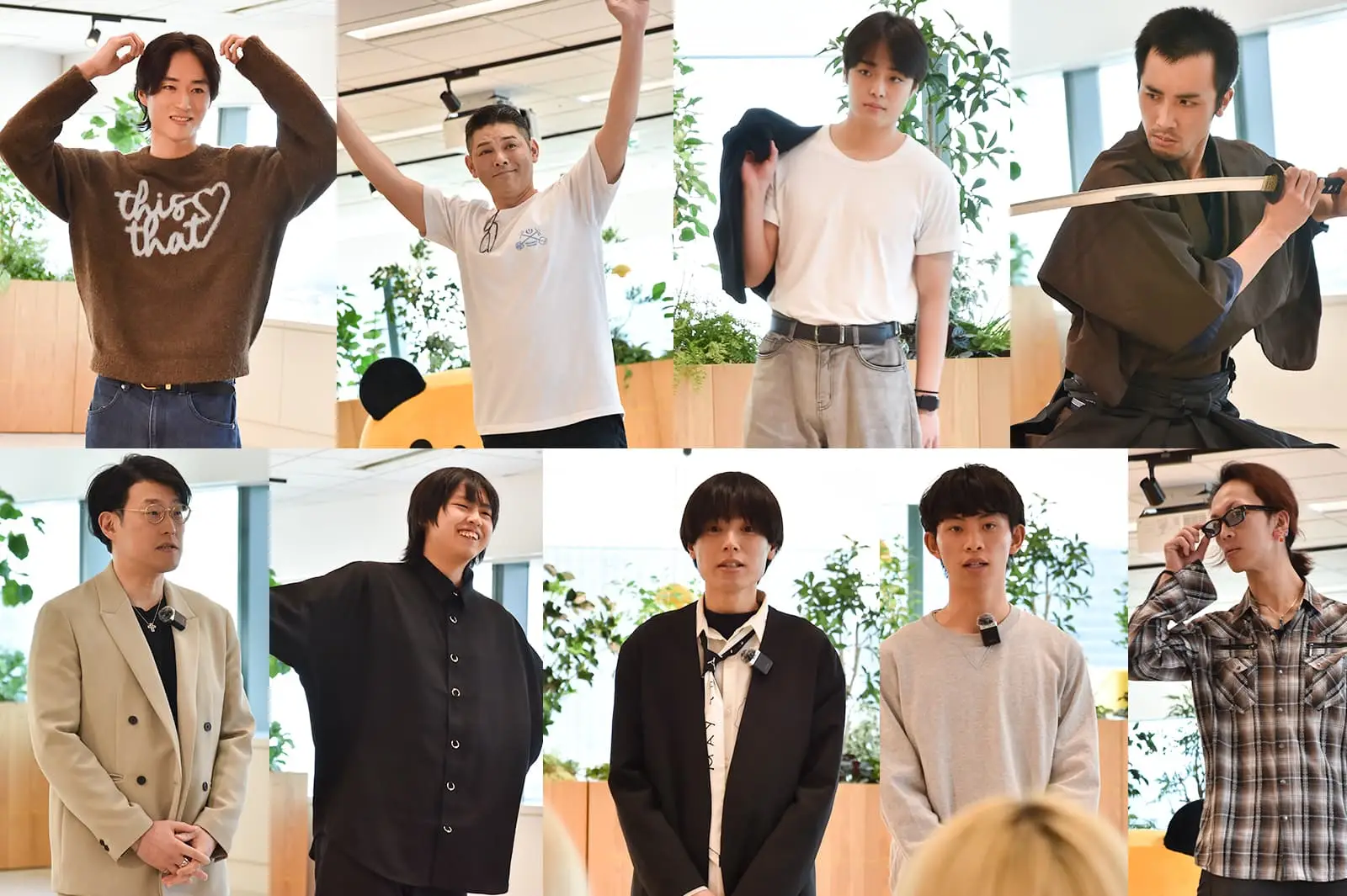 男性集合写真
